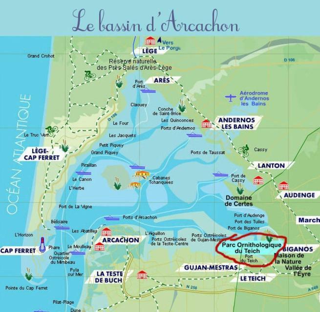 Lou Cachotte Leilighet Le Teich Eksteriør bilde